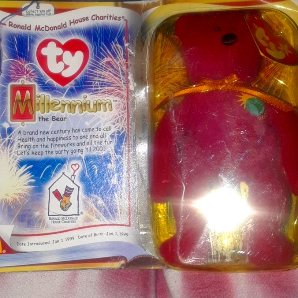 Beanie babies the Millennium bear from McDonald's